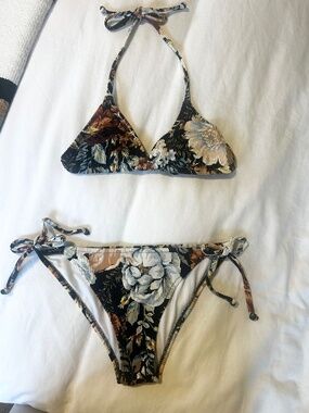 poolside paradiso floral bohemian bikini